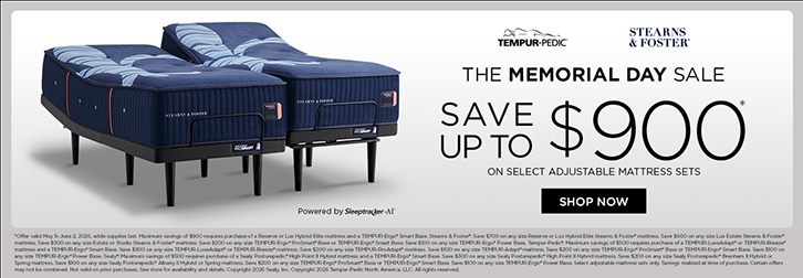 Tempur-Pedic Memorial Day Sale